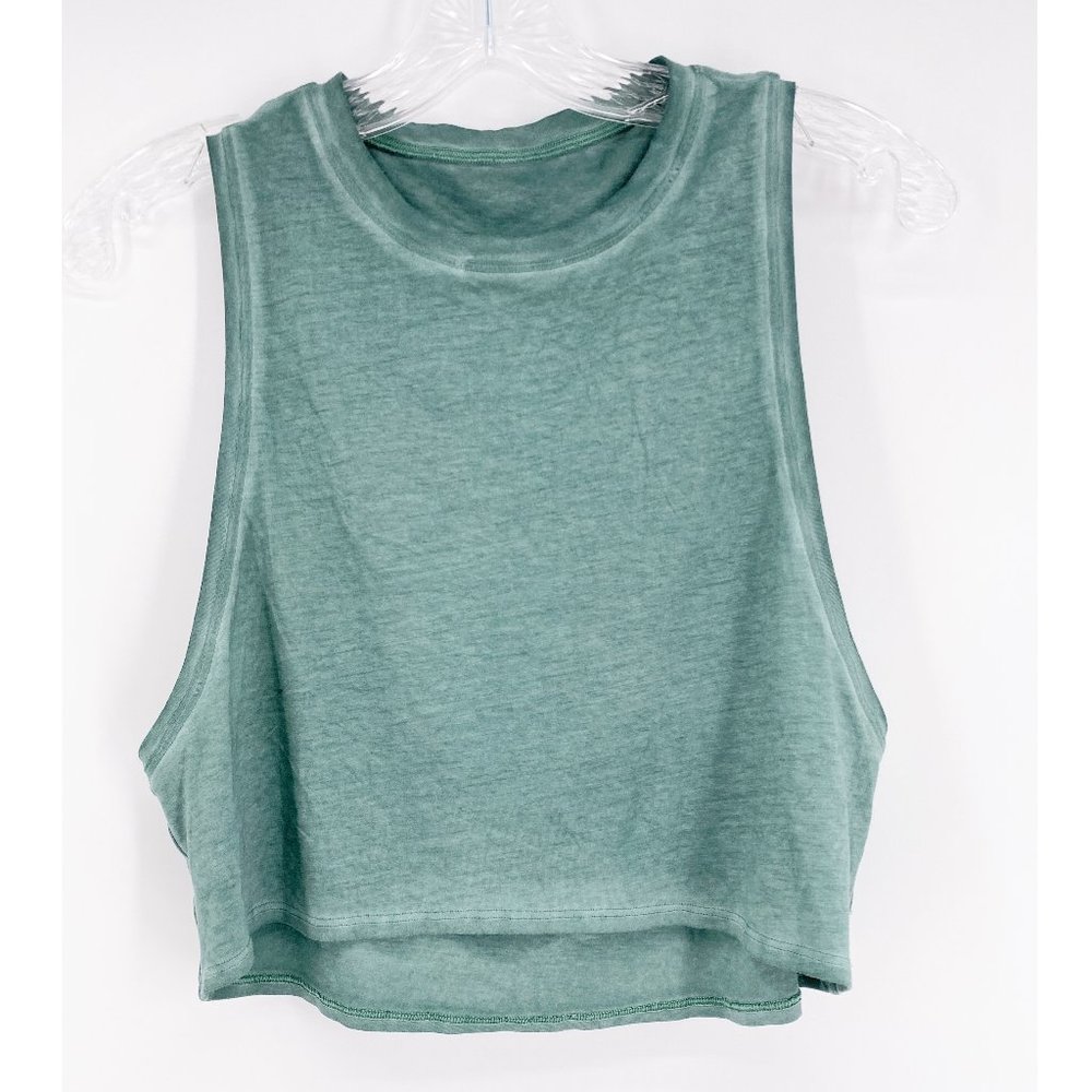 LULULEMON X BARRY'S GREEN CROP TANK TOP~S